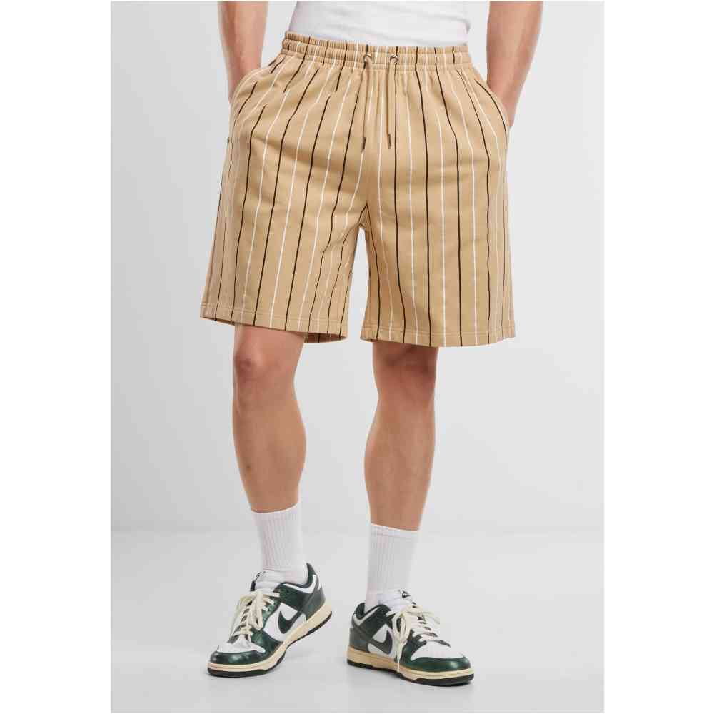 Urban Classics - Printed Pinstripe Pantalon court - Multicolore